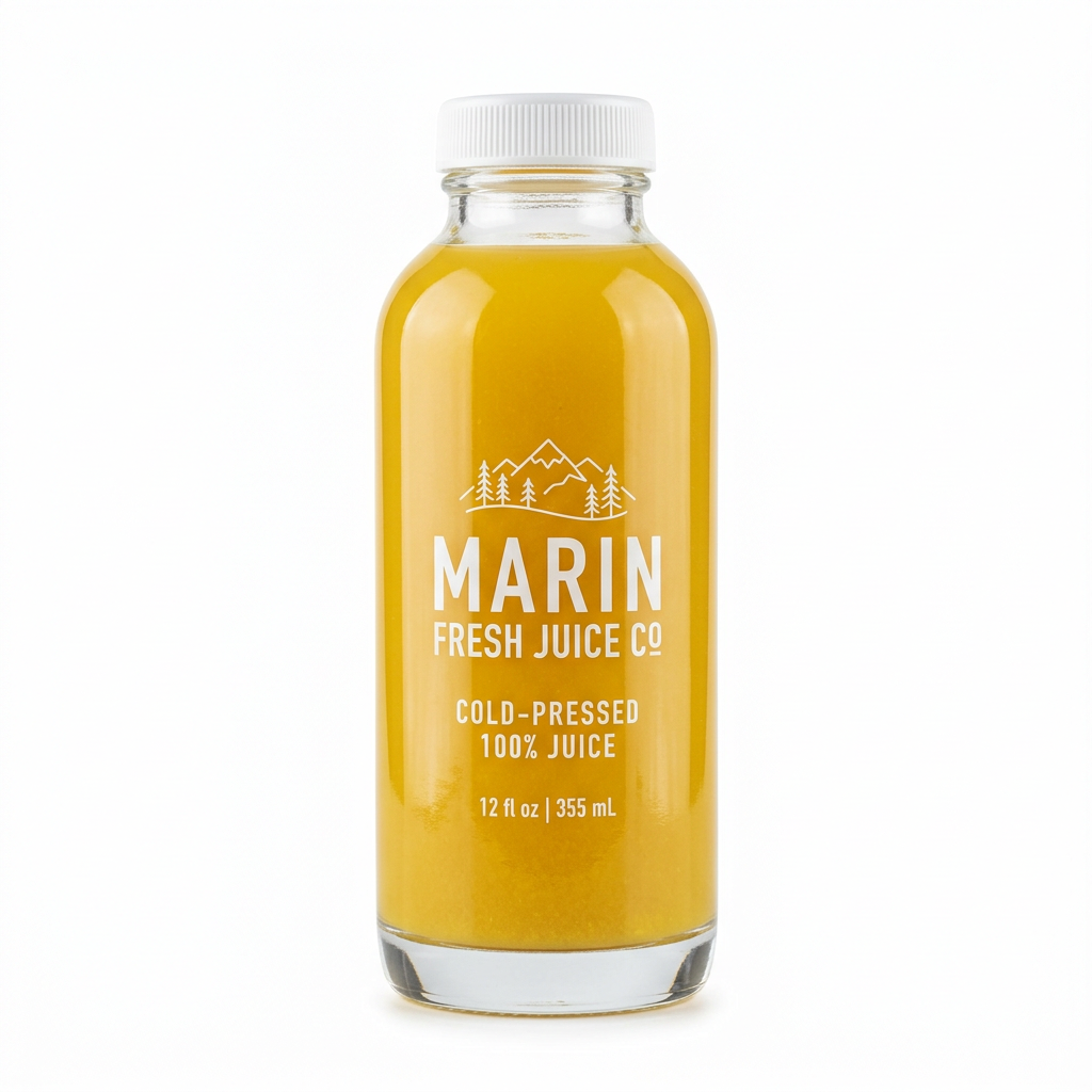 Golden Hour cold-pressed juice bottle